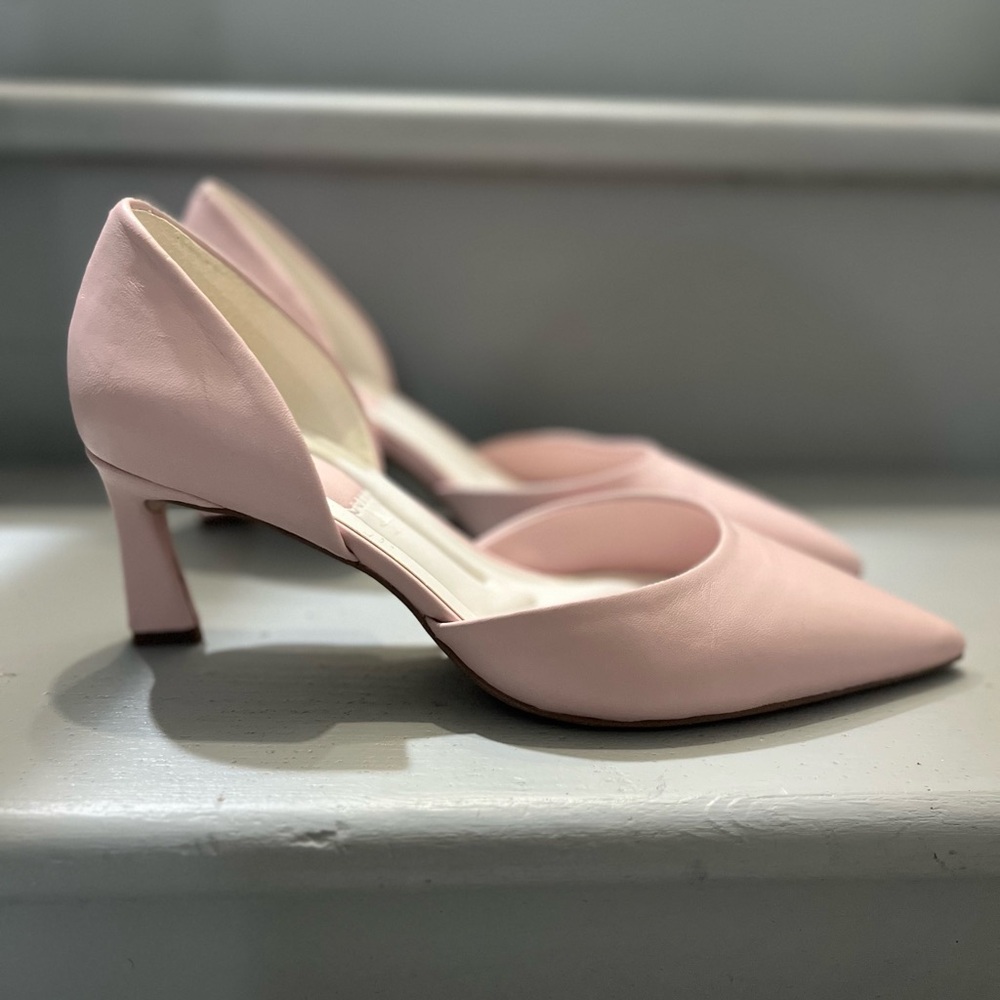 Franco Sarto Pink Pointed-Toe Heels